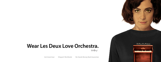 Get Les Deux Love Orchestra Gear!